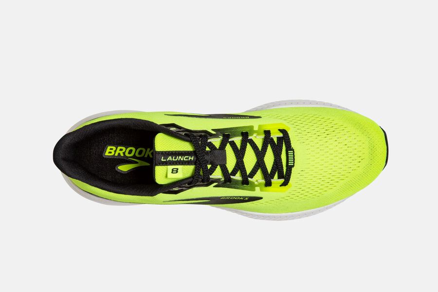 Brooks Israel Launch 8 Road Running Shoes Mens - Green/Black - UJD-217906